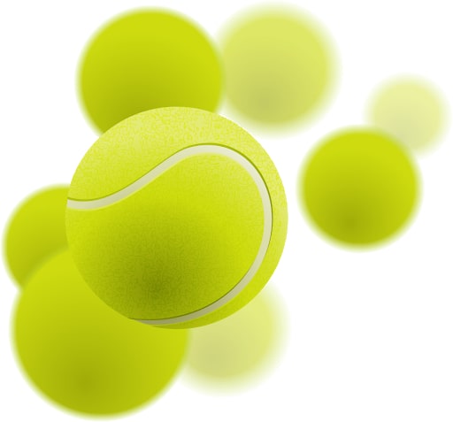 palline da tennis in background bianco